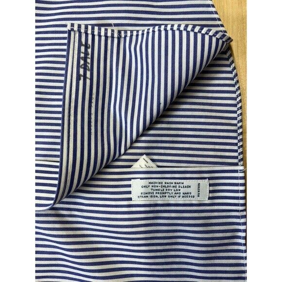 Brooks Brothers Regent 15.5-34 Striped Non-Iron Long Sleeve Button Down Shirt - Picture 6 of 11